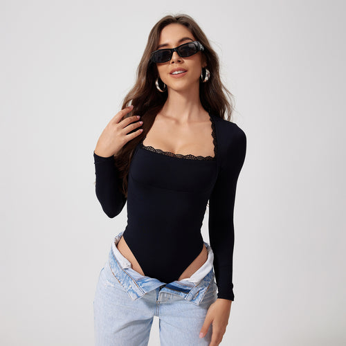 BODY DE ENCAJE MANGA LARGA