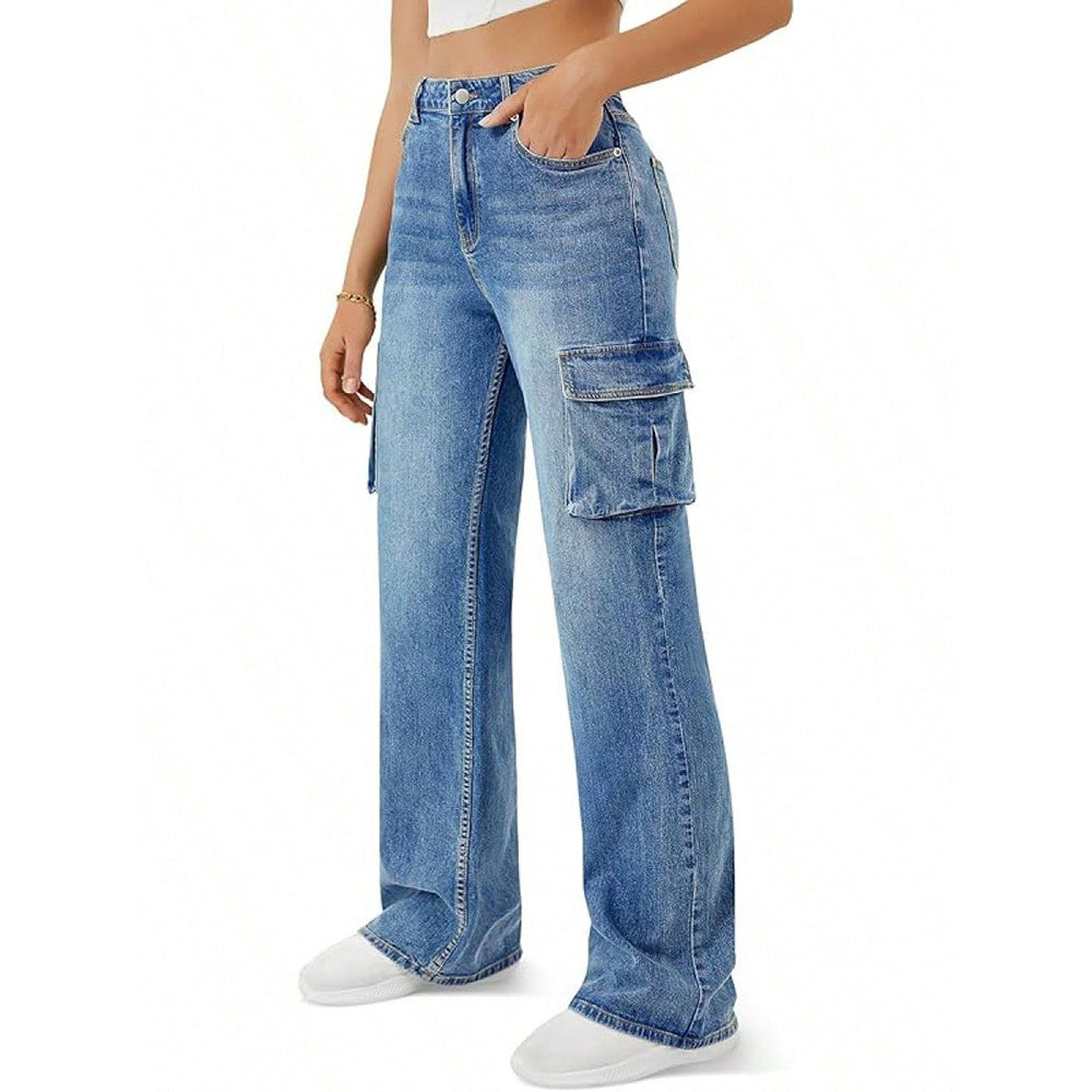 VAQUEROS DENIM DE PIERNA RECTA