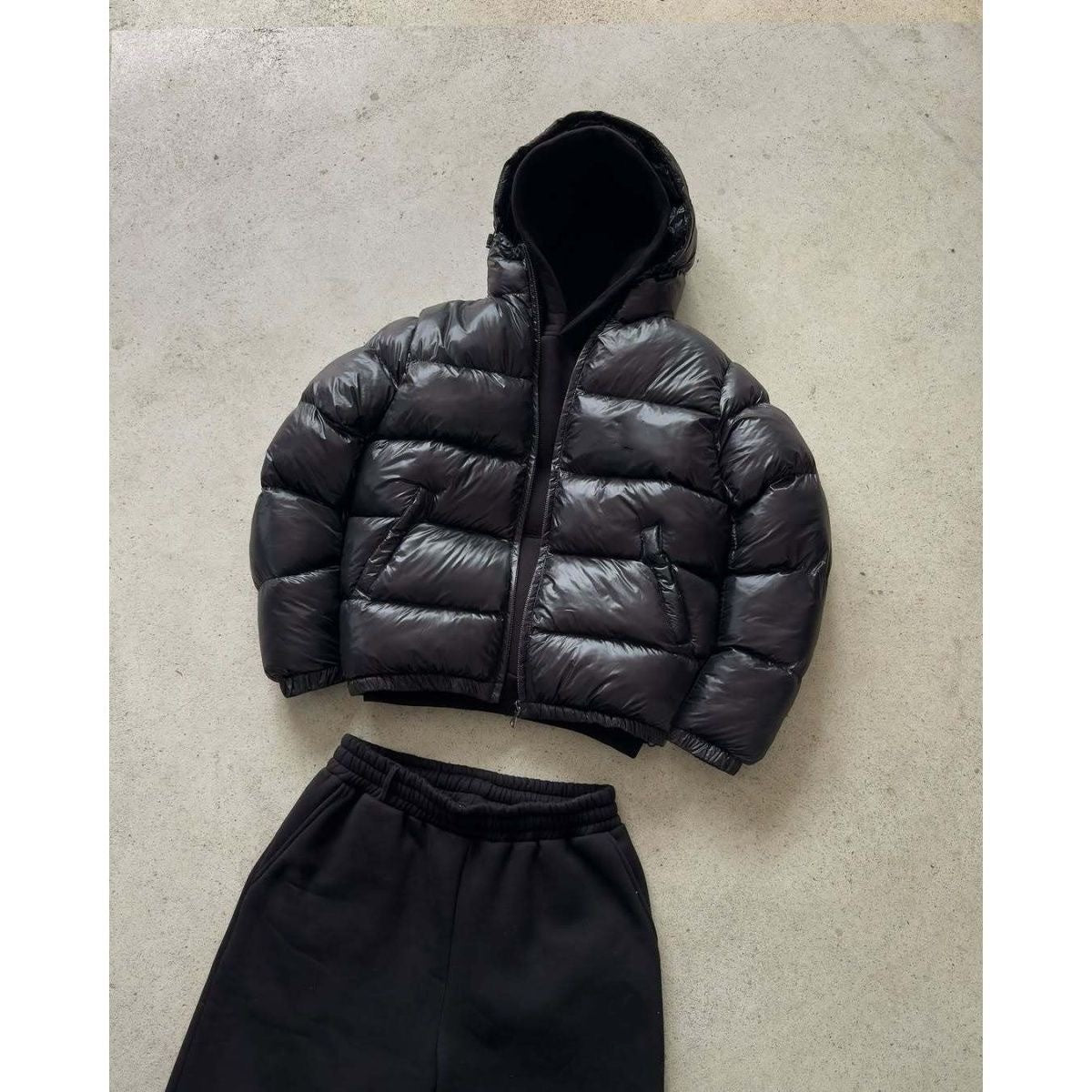CHAQUETA PLUMAS CON CAPUCHA