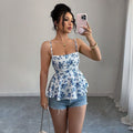 TOP FLORAL PEPLUM