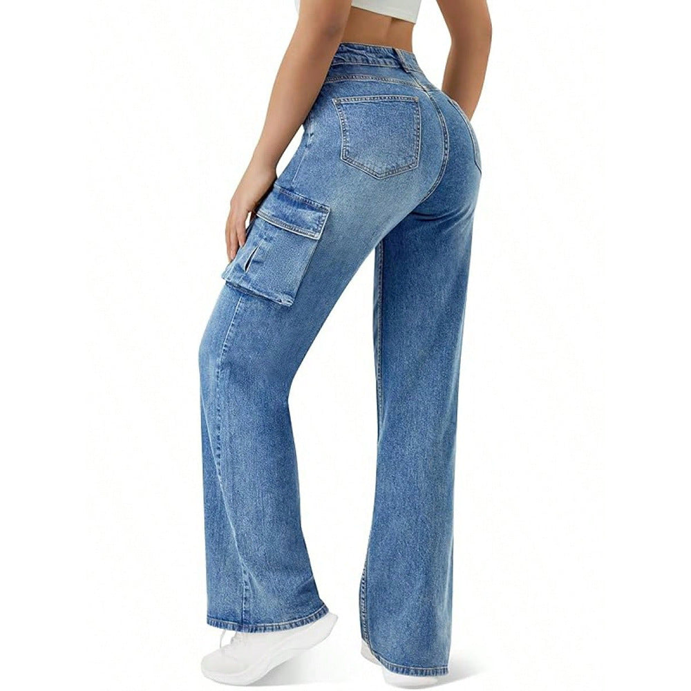 VAQUEROS DENIM DE PIERNA RECTA