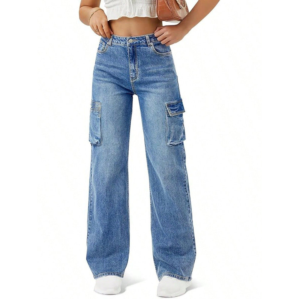 VAQUEROS DENIM DE PIERNA RECTA